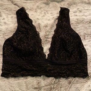Black lacy bra fancy